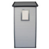 Abri de jardin plastique gris 134x104cm Jôbu