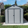 Abri de jardin plastique gris 190x280cm Jôbu