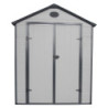 Abri de jardin plastique gris 190x280cm Jôbu