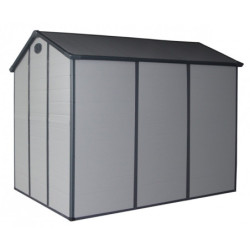 Abri de jardin plastique gris 190x280cm Jôbu