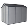 Abri de jardin plastique gris 190x280cm Jôbu