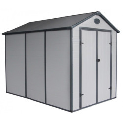 Abri de jardin plastique gris 190x280cm Jôbu