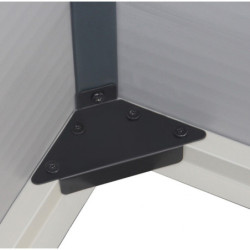 Abri de jardin plastique gris 190x280cm Jôbu