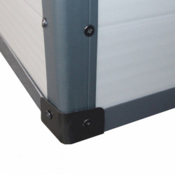 Abri de jardin plastique gris 190x280cm Jôbu