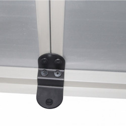 Abri de jardin plastique gris 190x280cm Jôbu