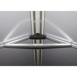 Abri de jardin plastique gris 190x280cm Jôbu