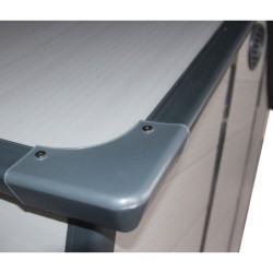 Abri de jardin plastique gris 190x368cm Jôbu