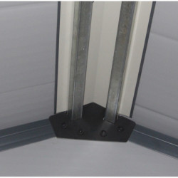 Abri de jardin plastique gris 190x368cm Jôbu