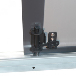 Abri de jardin plastique gris 190x368cm Jôbu