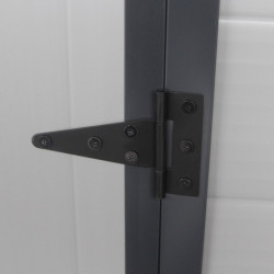 Abri de jardin plastique gris 190x368cm Jôbu