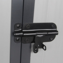 Abri de jardin plastique gris 190x368cm Jôbu