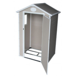 Abri de jardin plastique beige 134x104cm Jôbu