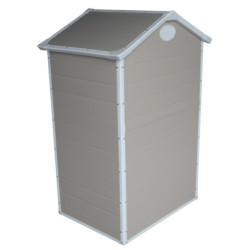 Abri de jardin plastique beige 134x104cm Jôbu