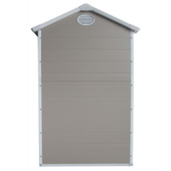 Abri de jardin plastique beige 134x104cm Jôbu
