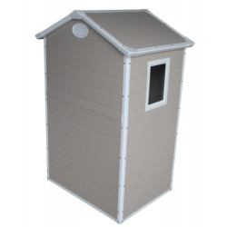 Abri de jardin plastique beige 134x104cm Jôbu