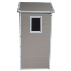 Abri de jardin plastique beige 134x104cm Jôbu
