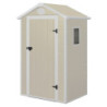 Abri de jardin plastique beige 134x104cm Jôbu