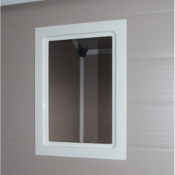 Abri de jardin plastique beige 134x104cm Jôbu