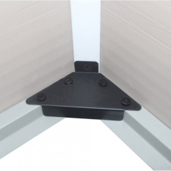 Abri de jardin plastique beige 134x104cm Jôbu