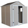Abri de jardin plastique beige 190x192cm JOBU