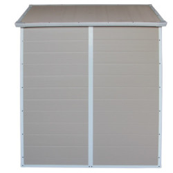 Abri de jardin plastique beige 190x192cm JOBU