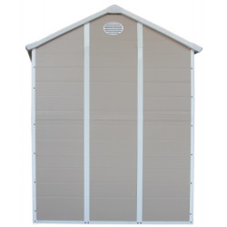 Abri de jardin plastique beige 190x192cm JOBU