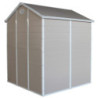 Abri de jardin plastique beige 190x192cm JOBU