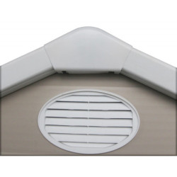 Abri de jardin plastique beige 190x192cm JOBU