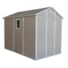 Abri de jardin plastique beige 190x280cm Jôbu