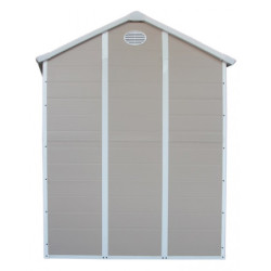 Abri de jardin plastique beige 190x280cm Jôbu