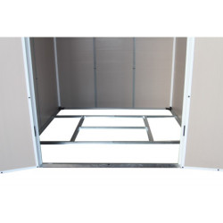 Abri de jardin plastique beige 190x280cm Jôbu