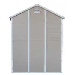 Abri de jardin plastique beige 190x368cm Jôbu
