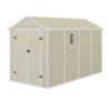 Abri de jardin plastique beige 190x368cm Jôbu