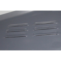 Abri de jardin métal 10,85m² FIRST anthracite + kit d'ancrage X-METAL