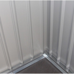 Abri métal First 100% Anthracite 8,84m²  + Kit ancrage X-METAL