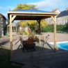 Pool house Blueterm 12,32m² en bois thermo chauffé sans parois HABRITA