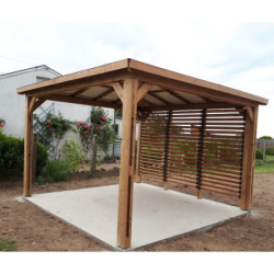 Pool house Blueterm 12,32m² bois thermo chauffé avec 1 paroi - HABRITA