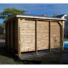 Pool house Blueterm bois thermo chauffé 12,32m² + 2 parois HABRITA