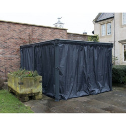 Rideaux en polyester gris pour pergola Milano™ 4300 & Martinique™ 5000 Palram - Canopia