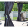 Rideaux en polyester gris pour pergola Milano™ 4300 & Martinique™ 5000 Palram - Canopia