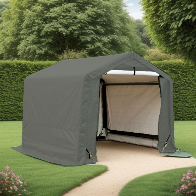 Abri de jardin vert Habrita de 3,35m² en toile renforcée