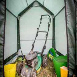 Abri de jardin vert Habrita de 3,35m² en toile renforcée