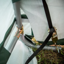 Abri de jardin vert Habrita de 3,35m² en toile renforcée