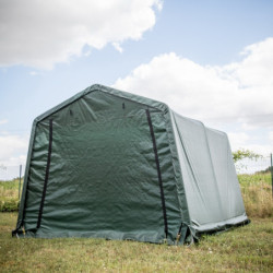 Abri de jardin vert Habrita de 9,30m² en toile renforcée