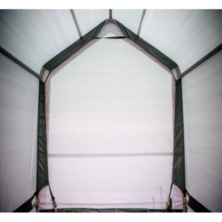 Abri de jardin vert Habrita de 9,30m² en toile renforcée