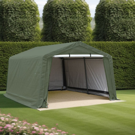 Abri de jardin Habrita en toile renforcée 13,30m² toit 2 pentes