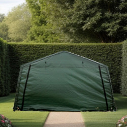 Abri de jardin Habrita en toile renforcée 13,30m² toit 2 pentes