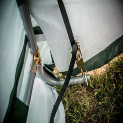 Abri de jardin Habrita en toile renforcée 13,30m² toit 2 pentes