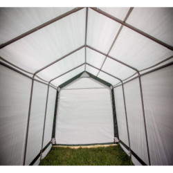 Abri de jardin Habrita en toile renforcée 18,60m² toit 2 pentes