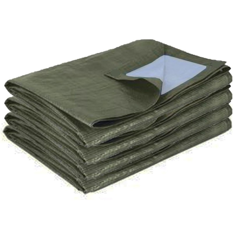Bâche de protection pour abri en toile renforcée verte Habrita 18,60m²